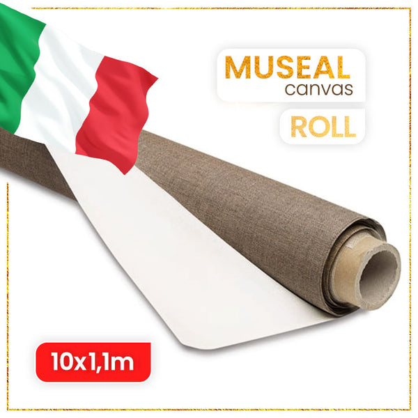 panza de pictura din in museal pe rola 10 metri diferite latimi ro xvlrl10