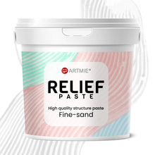 Găleată cu pastă de modelare 3D în relief ARTMIE Relief Paste Fine-sand cu structură fin granulată