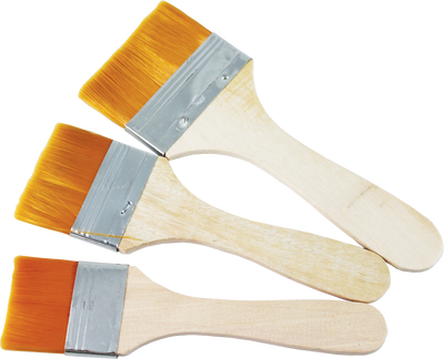 Set de pensule plate Pentart - mărimile 6, 8, 10