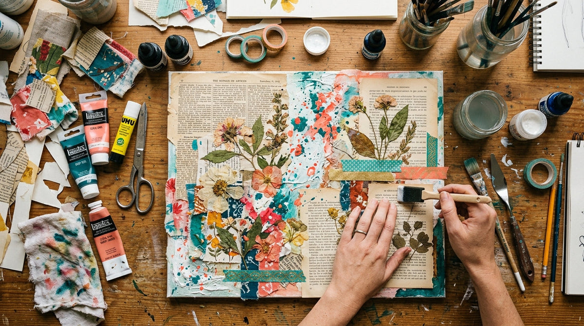 10 motive pentru care merită să începi aventura cu tehnica Mixed media