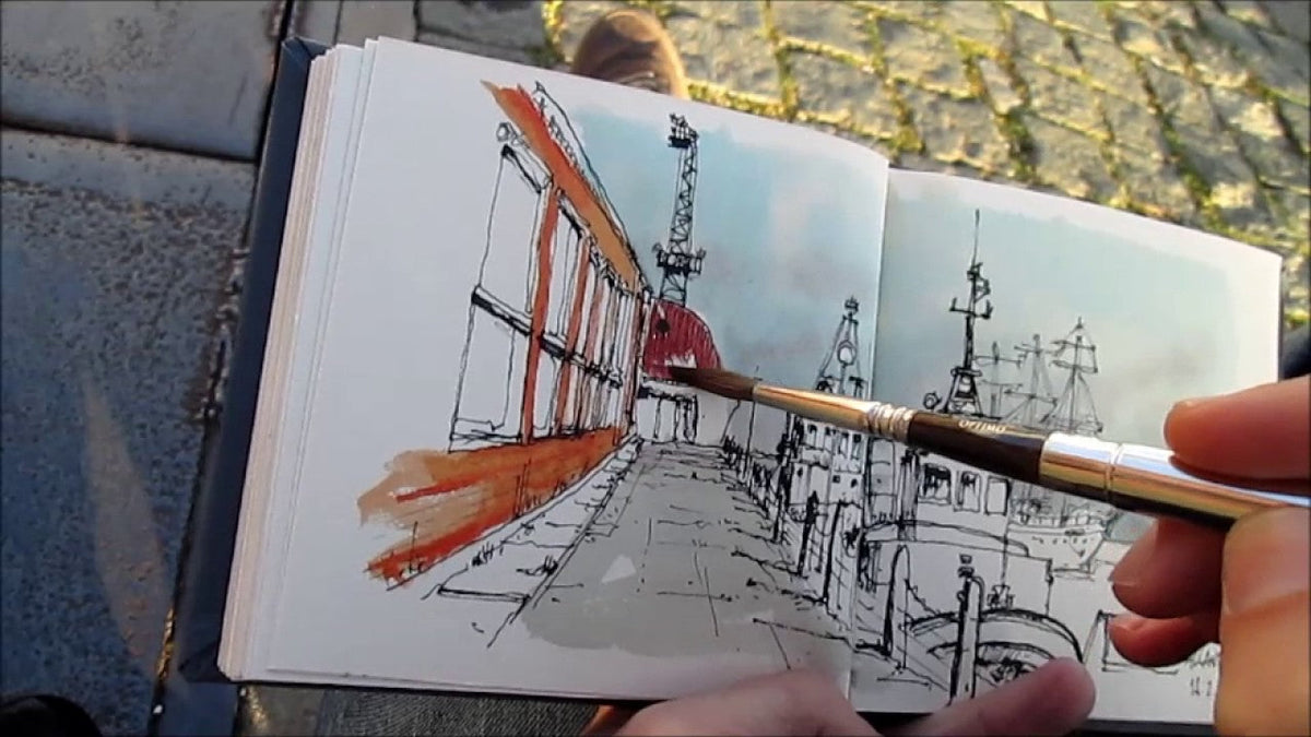 Urban sketching | Pornește pe străzi cu stiloul și pensula