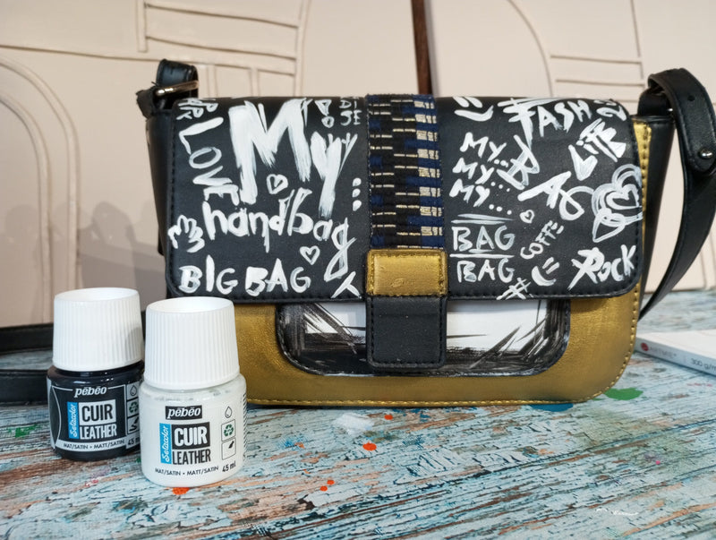 Geantă pictată pas cu pas