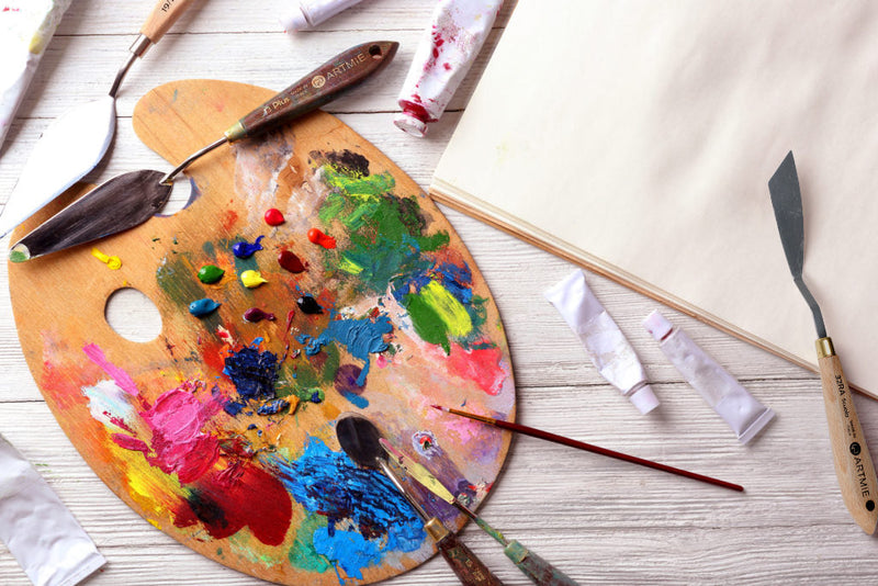 Cuțite de paletă - 5 tipuri + 5 tehnici (impasto, palette knife, plaster art)