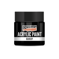 Vopsea acrilică lucioasă Pentart 50 ml – negru