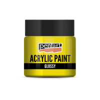 Vopsea acrilică lucioasă Pentart 50 ml – galben