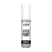 Culori acrilice metalik - 20 ml – rococo silver