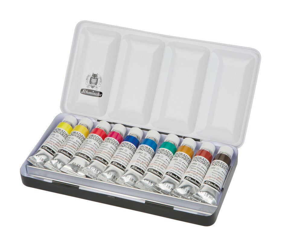 Set metalic culori acuarelă Schmincke HORADAM 10 x 15 ml