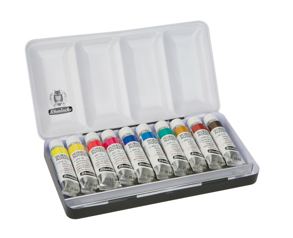 Set metalic culori acuarelă Schmincke HORADAM 10 x 15 ml