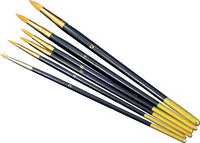 Set pensule pentru contur - 6 piese – pointed, 6 pcs/pack, sizes 2,4,6,8,10,12