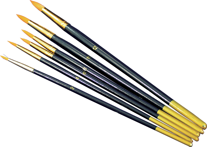 Set pensule pentru contur - 6 piese – pointed, 6 pcs/pack, sizes 2,4,6,8,10,12
