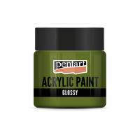 Vopsea acrilică lucioasă Pentart 50 ml – măsliniu
