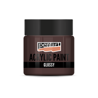 Vopsea acrilică lucioasă Pentart 50 ml – maro închis