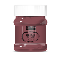Culoare cretă decorativă Chalky Pentart 230 ml – Burgundy red