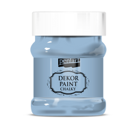Culoare cretă decorativă Chalky Pentart 230 ml – flax-blue