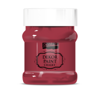 Culoare cretă decorativă Chalky Pentart 230 ml – cardinal-red