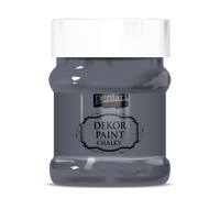 Culoare cretă decorativă Chalky Pentart 230 ml – graghite-gray