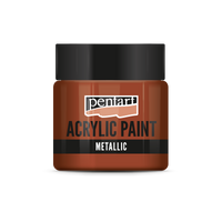 Vopsea acrilică metalică - 50 ml – red copper