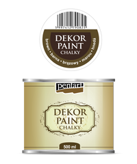 Culoare cretă decorativă Chalky Pentart 500 ml – brown
