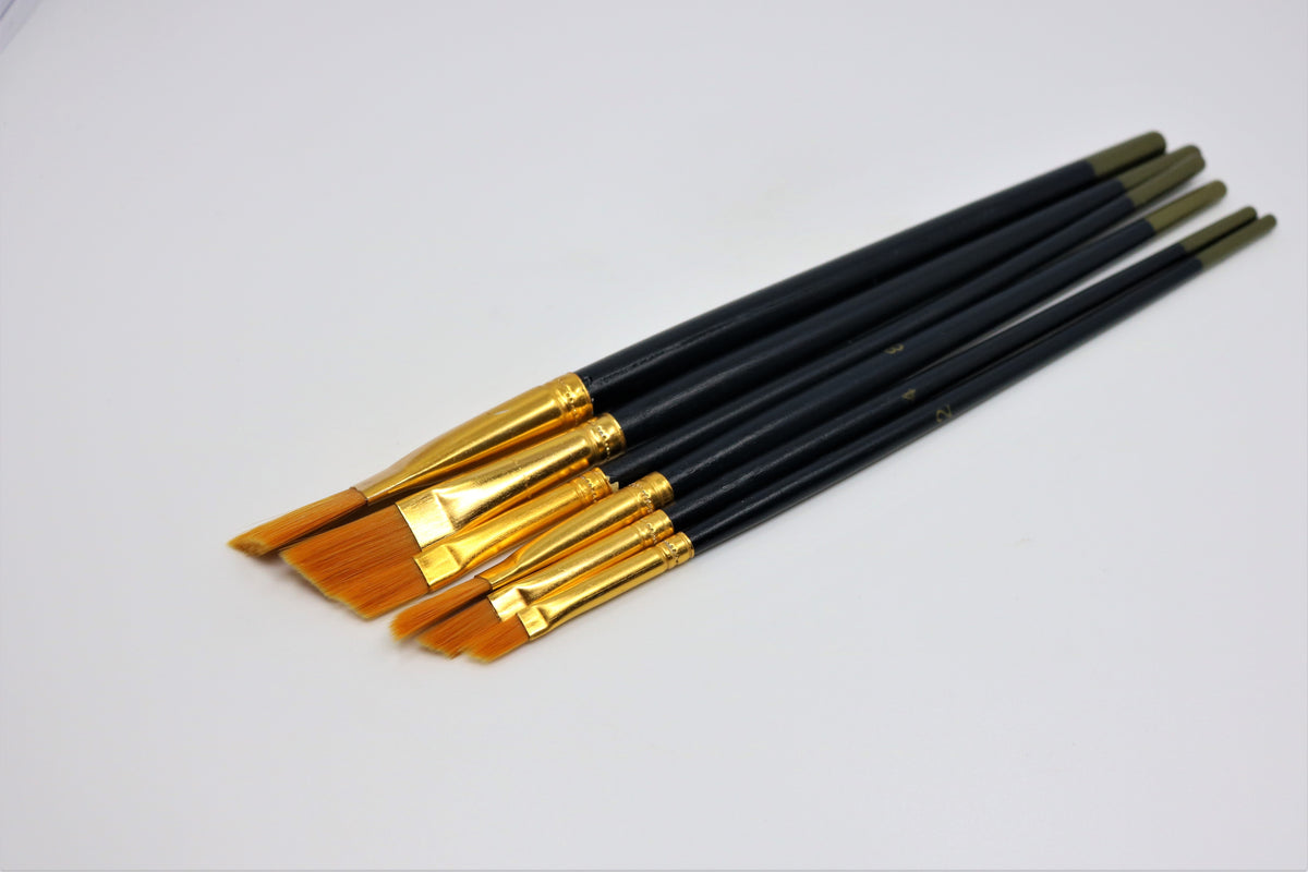 Set de pensule Pentart – 6 buc – până la 11, plat-oblic