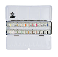 Schmincke AKADEMIE Aquarell cutie metalică goală pentru acuarele, 24 x 1/2 godete