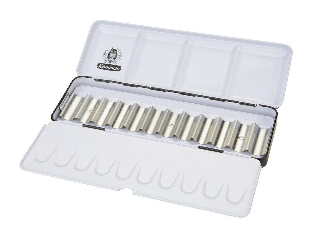Casetă metalică goală Schmincke pentru 12 x 5 ml tuburi