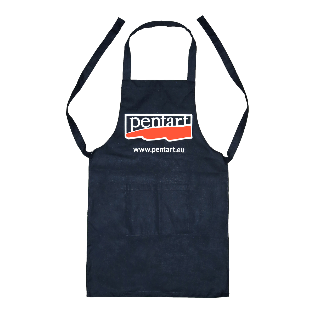Șorț din  bumbac cu buzunar  - 70 x 75 cm – cm, black with Pentart logo