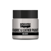 delicate fabric & leather paint 50 ml – argintiu