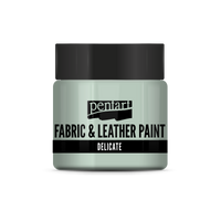 delicate fabric & leather paint 50 ml – argintiu verzui