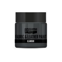 glamour fabric & leather paint 50 ml – argintiu vechi