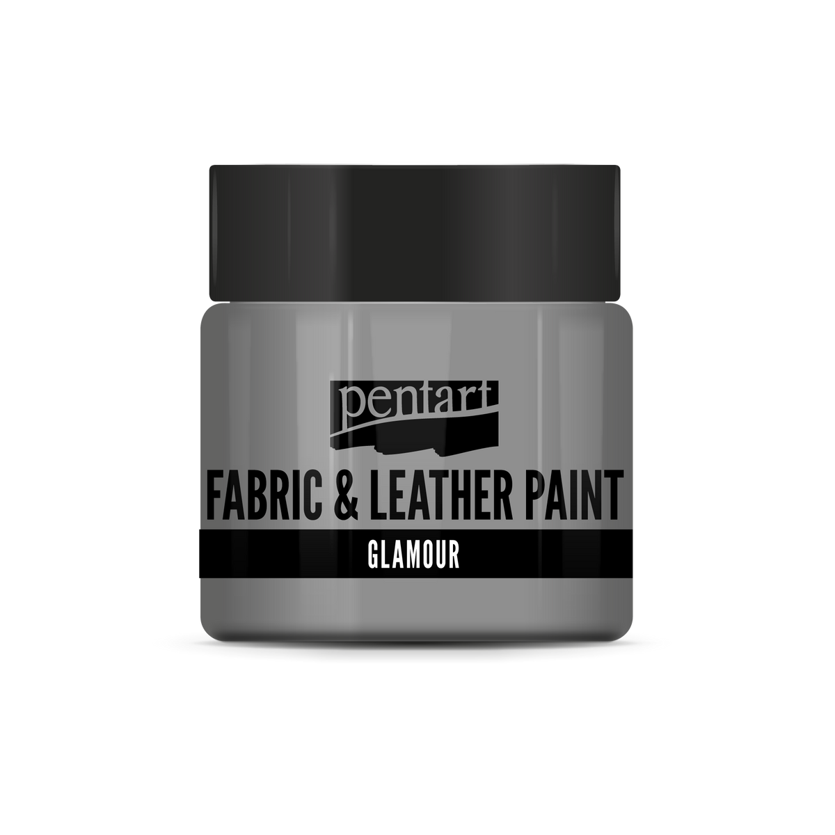 glamour fabric & leather paint 50 ml – argintiu