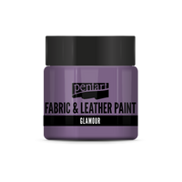 glamour fabric & leather paint 50 ml – mov argintiu
