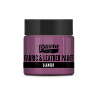 glamour fabric & leather paint 50 ml – roz argintiu