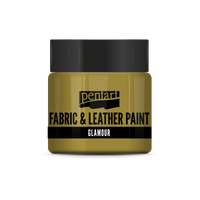 glamour fabric & leather paint 50 ml – auriu