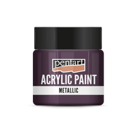 Vopsea acrilică metalică - 50 ml – eggplant
