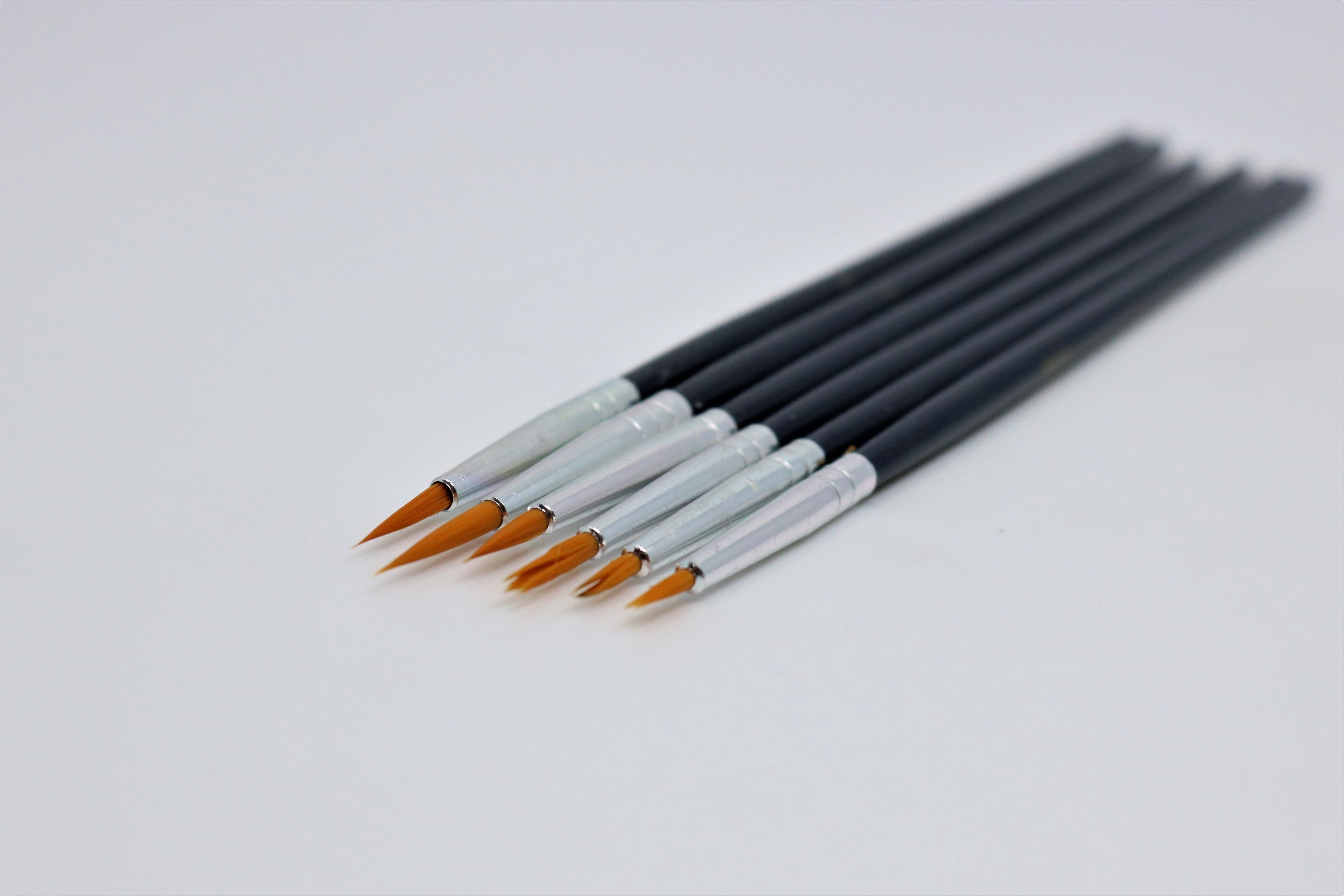 Set pensule pentru contur - 6 piese – liner, 6 pcs/pack,from size 000