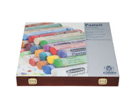 Casetă din lemn cu 45 pasteluri Schmincke, nuanțe asortate