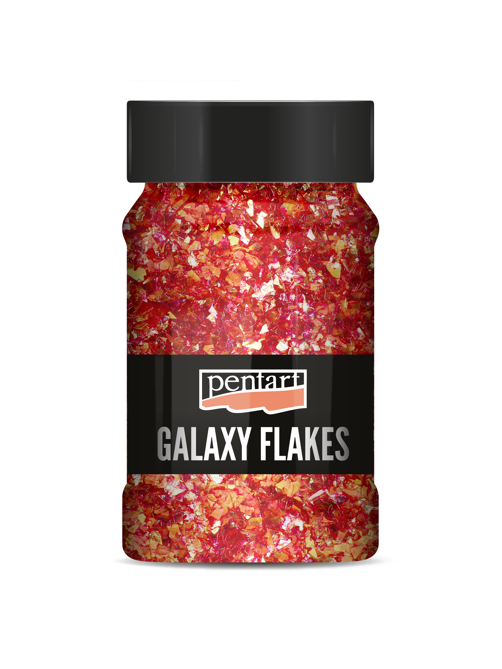 Fulgii decorativi Pentart Galaxy Flakes Ida red-gold min. 15 g