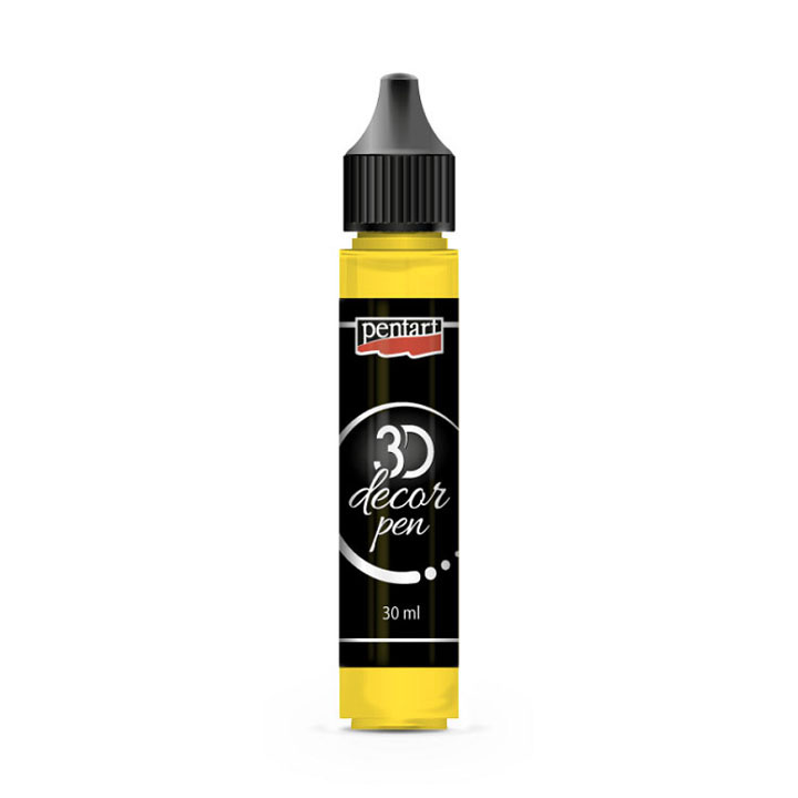 Creion 3D-décor pen Pentart 30 ml – Citrine Yellow