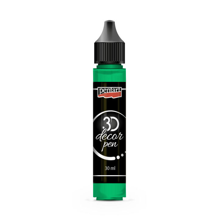 Creion 3D-décor pen Pentart 30 ml – Emerald Green