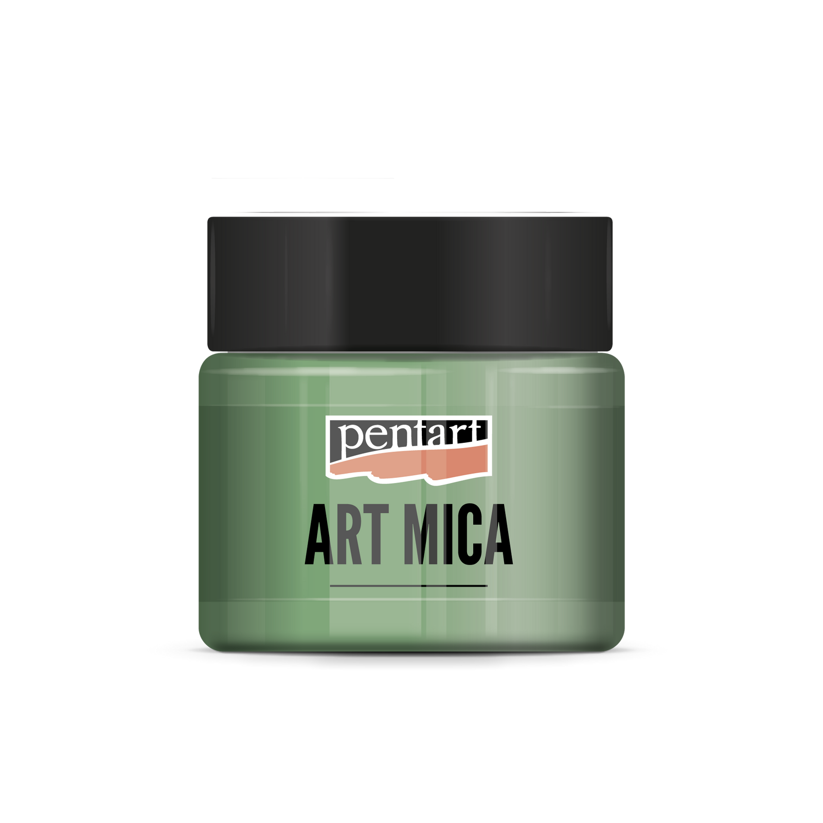 Pulbere minerală cu efect Pentart Art Mica golden green 9 g