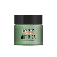 Pulbere minerală cu efect Pentart Art Mica golden green 9 g
