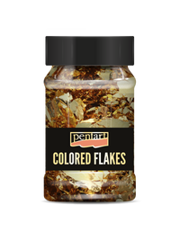 Foițe fulgi metalice PENTART 100 ml – baroque gold