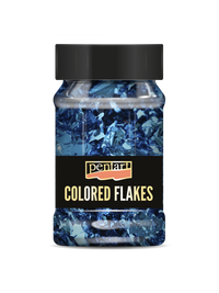 Foițe fulgi metalice PENTART 100 ml – blue
