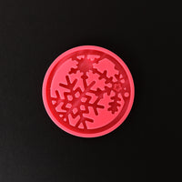 Formă profesională din silicon Pentart - domino 1 buc – Christmas ornament - snowflake