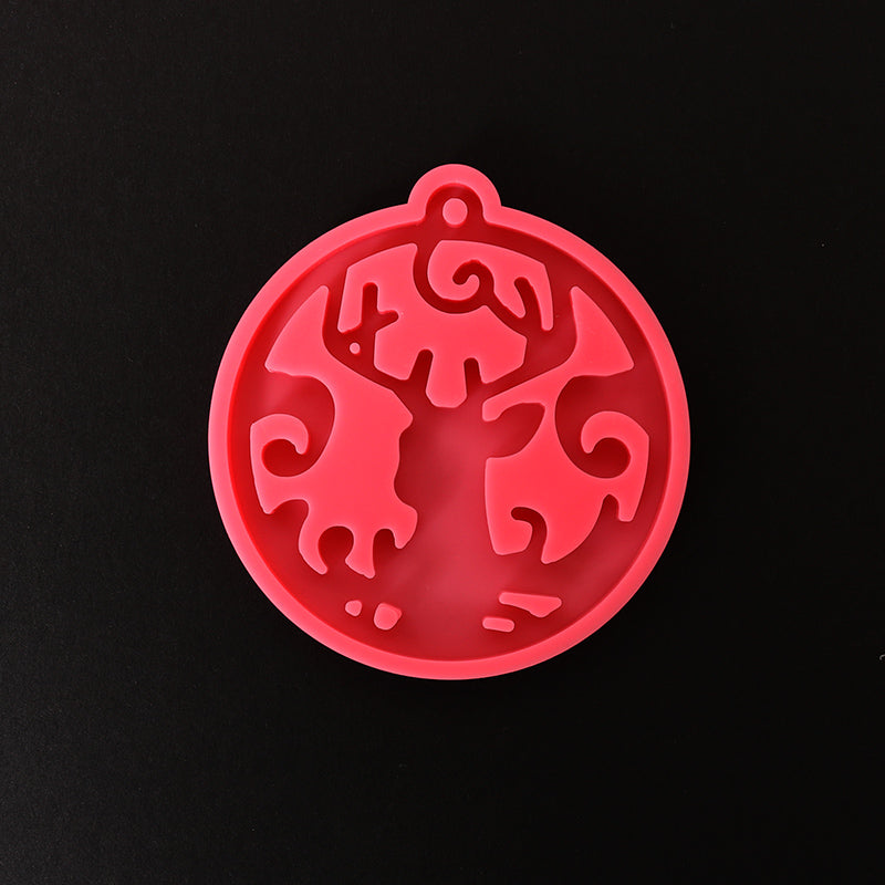 Formă profesională din silicon Pentart - domino 1 buc – Christmas ornament - reindeer