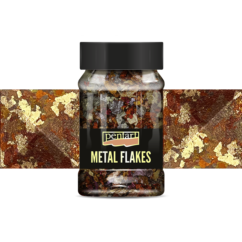 Foițe fulgi metalice PENTART – M12