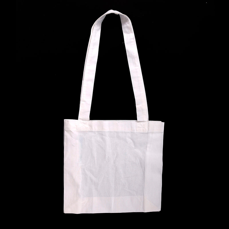 Sacoșă  albă din bumbac 38 x 42 cm – 29 x 9 x 27 cm