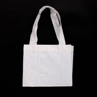 Sacoșă  albă din bumbac 38 x 42 cm – 23,5 x 9 x 19 cm