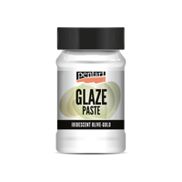 Pastă de glazurare Pentart Junior Paints 100 ml – auriu-măsliniu iridescent