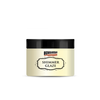 Glazură strălucitoare Pentart Junior Paints Shimmer Glaze 150 ml – alb perlat